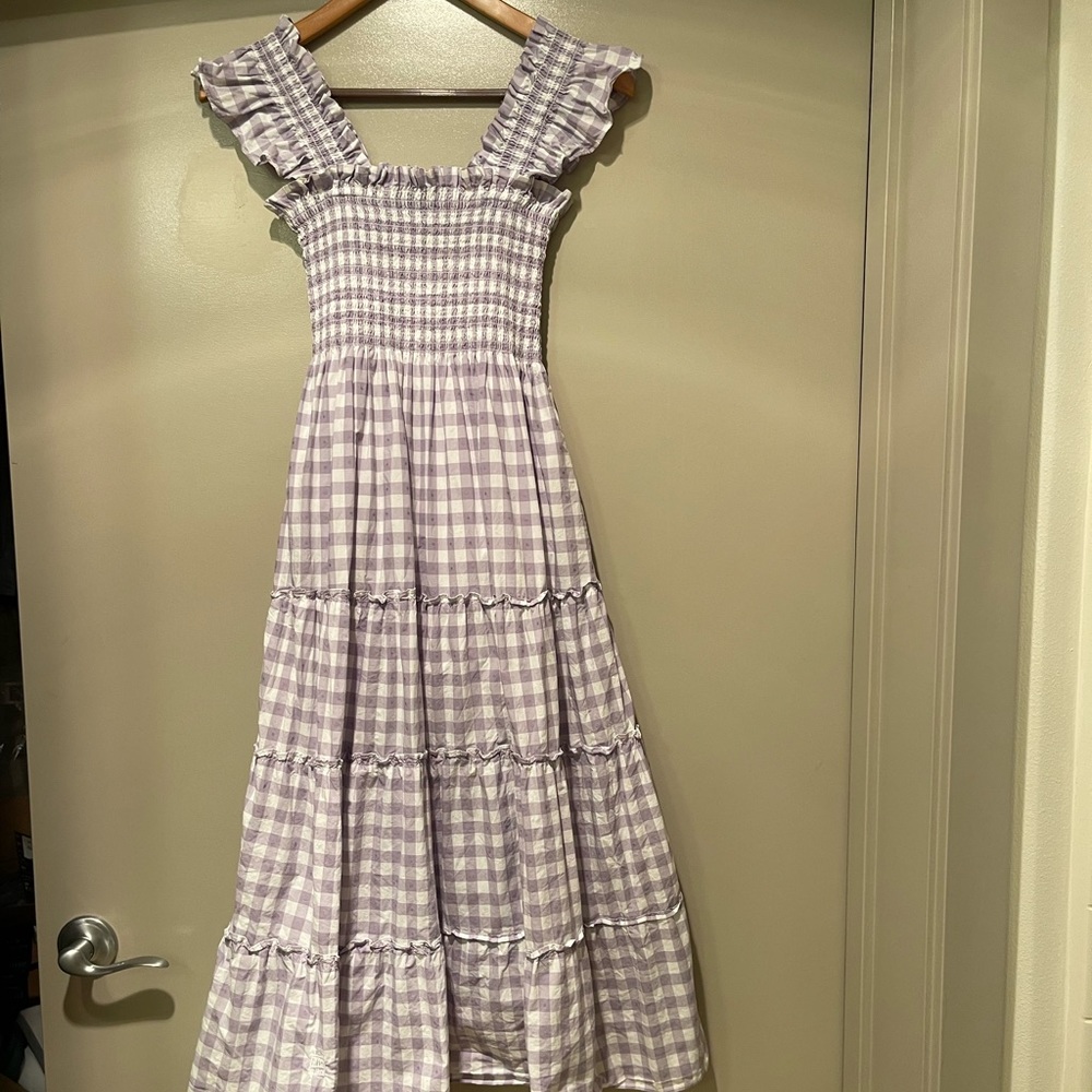 Hill House Home lilac gingham Ellie XXS